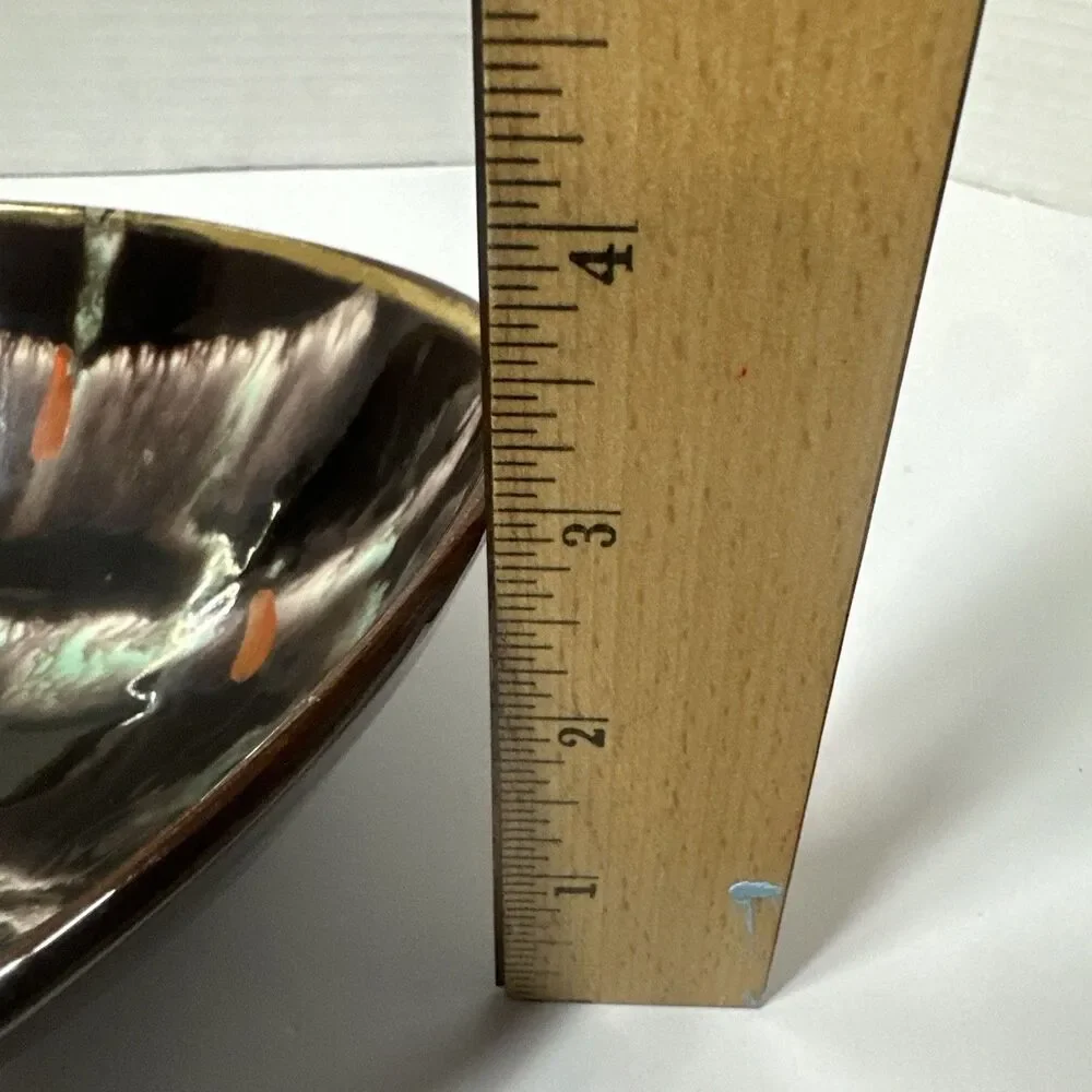 Mid Century Modern Western Germany Oval Bowl Numbered Ceramic Vintage